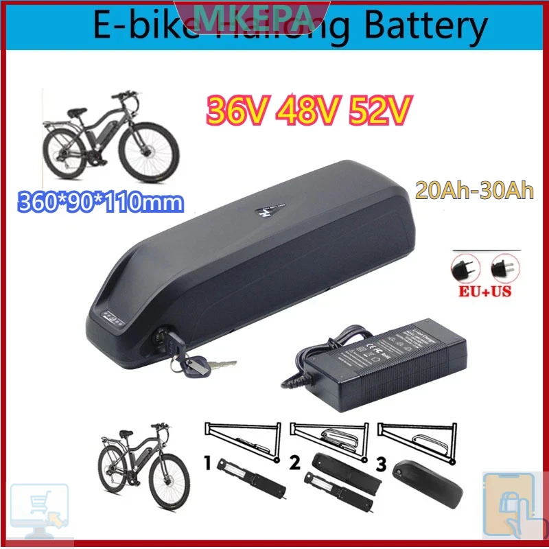 🔋 36-48-52V pour batterie Hail - Ebike Battery 48V 20Ah Hailong avis et prix