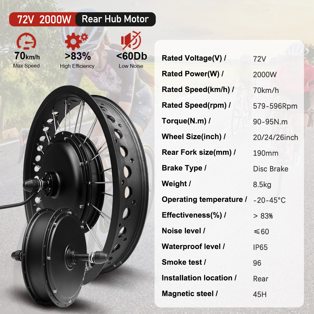 Kit de conversion pour vélo él - Fat Tire Ebike Conversion Kit 2000W avis et prix