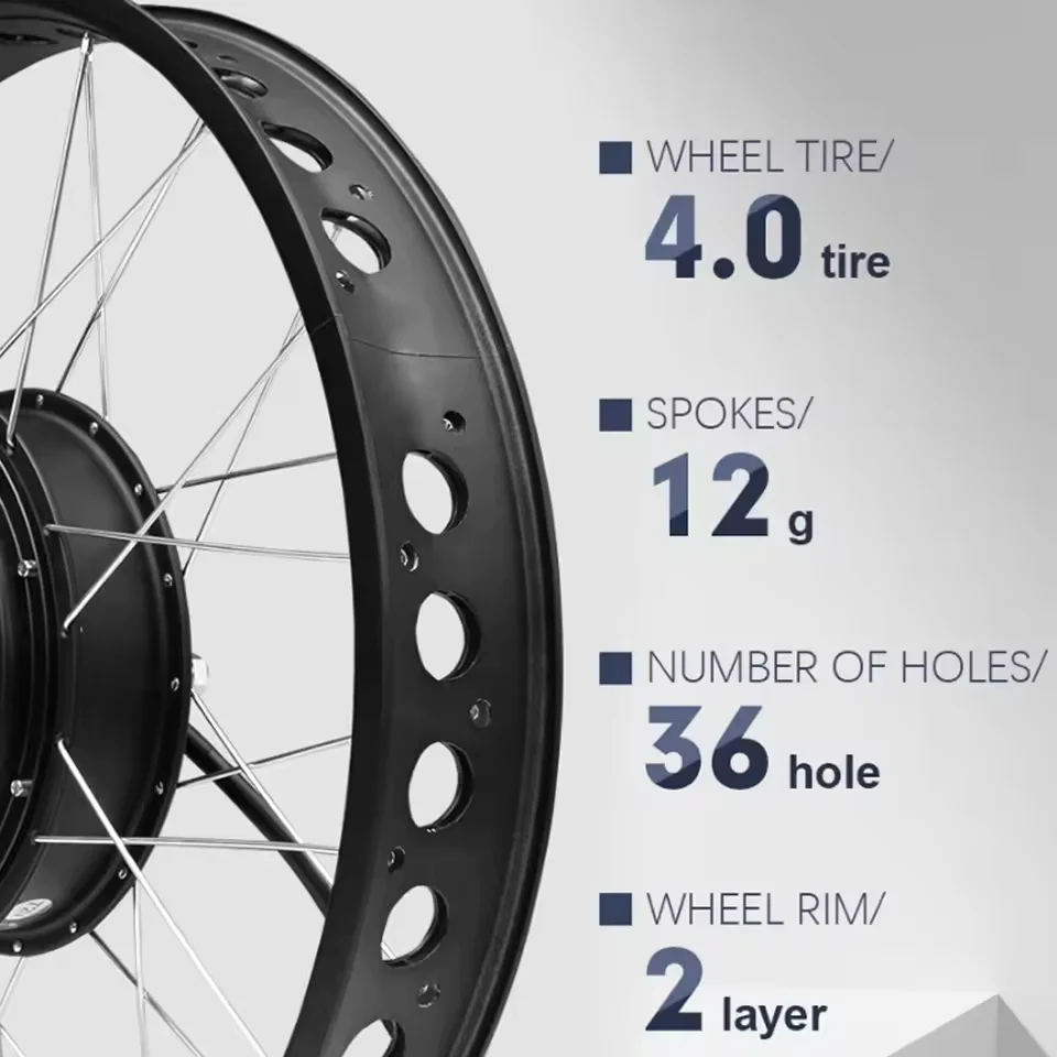 Kit de conversion pour vélo él - Fat Tire Ebike Conversion Kit 2000W avis et prix