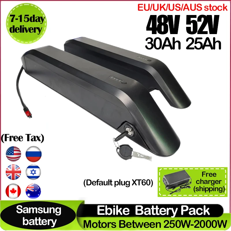 Batterie de vélo électrique or - Ebike Battery 48V 20Ah Hailong avis et prix