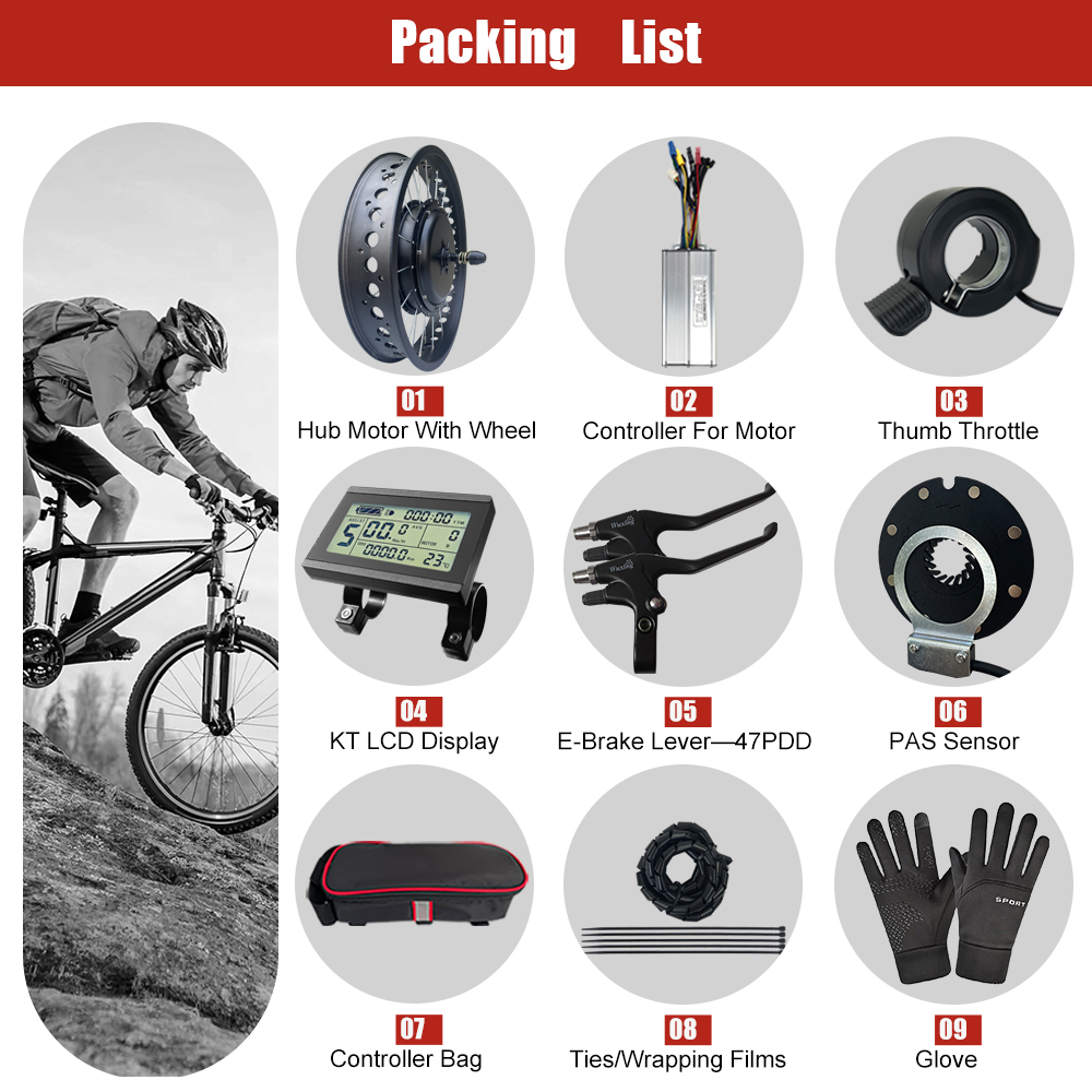 Kit de Conversion de vélo élec - 72V 5000W Hub Motor Kit avis et prix